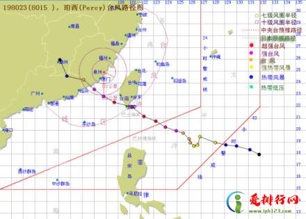 中国历史上强台风排行,中国史上十大强台风排名