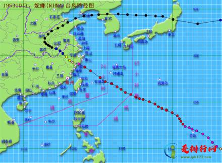 中国历史上强台风排行,中国史上十大强台风排名