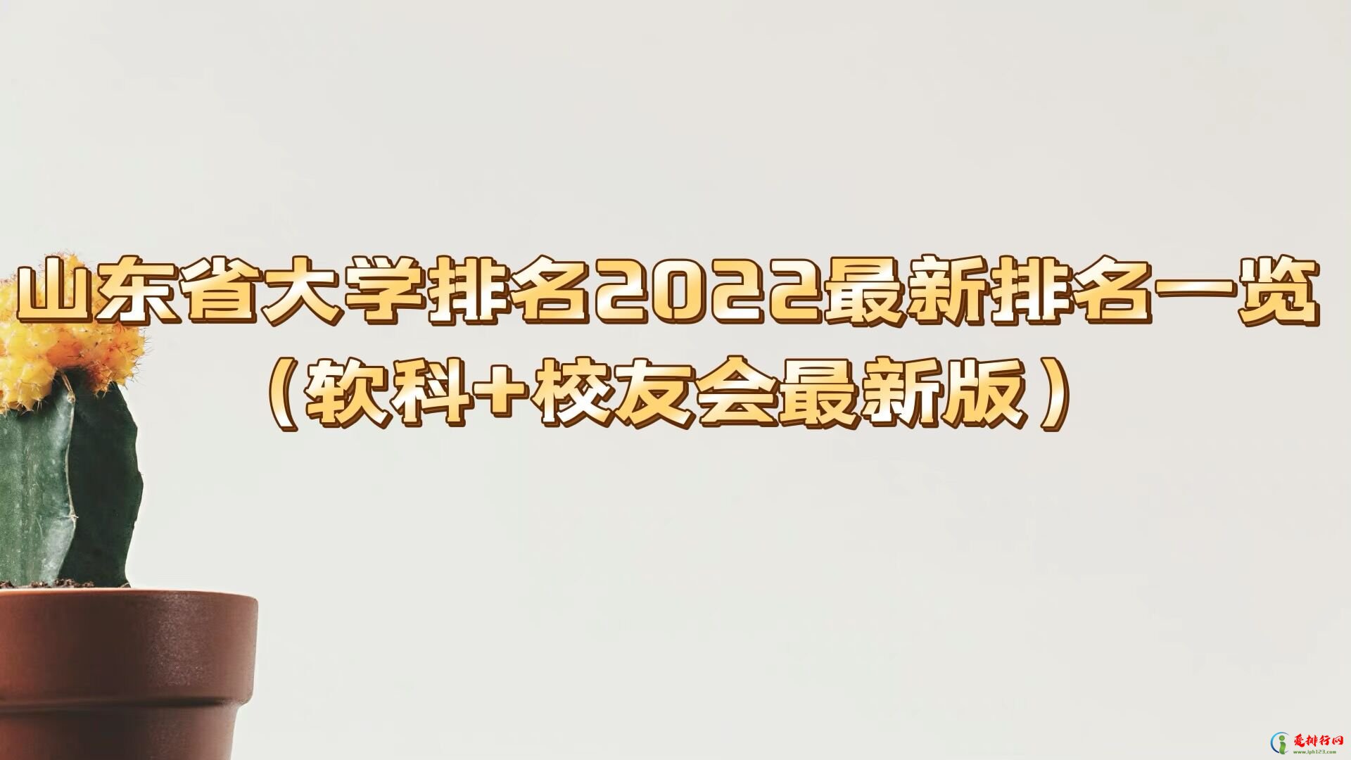 2022山东省大学最新排名一览（软科+校友会最新版）